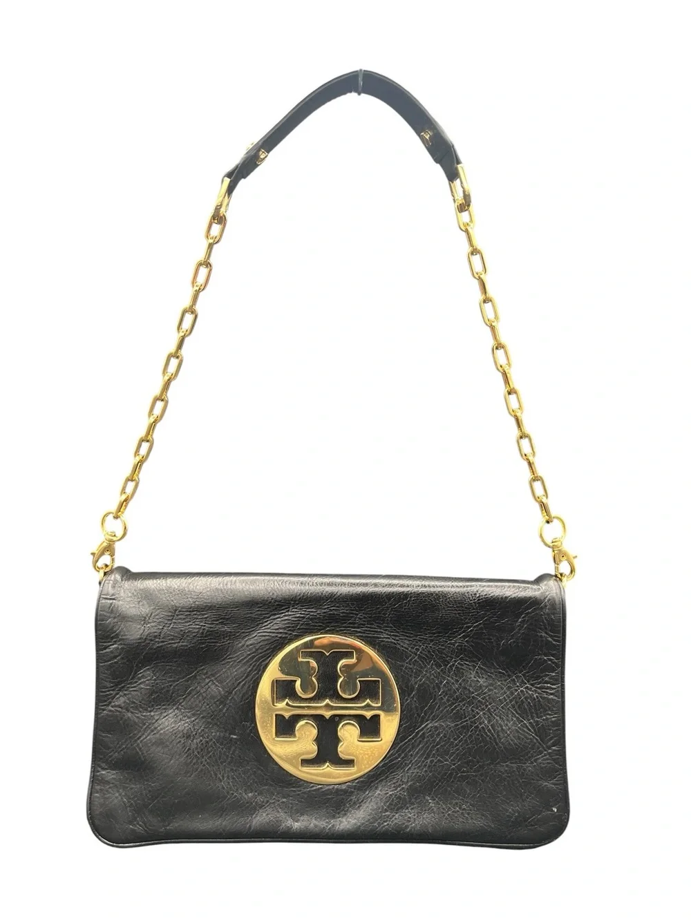 Tory Burch Black Leather Clutch - Picture 1 of 10